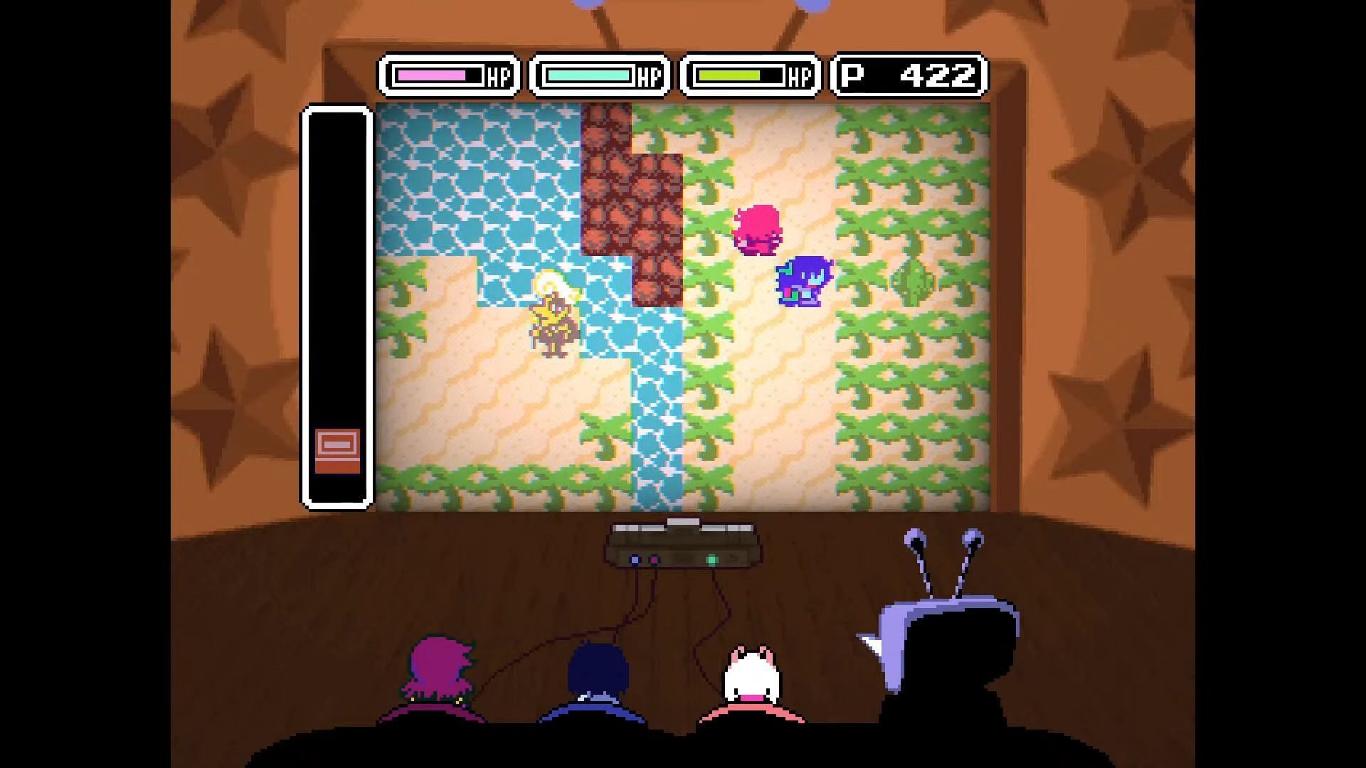 Clue: The plant of spikes, hides in the forest. It’s no rose, but its thorns hold love (Image via Toby Fox || YouTube/Go Galactic!)